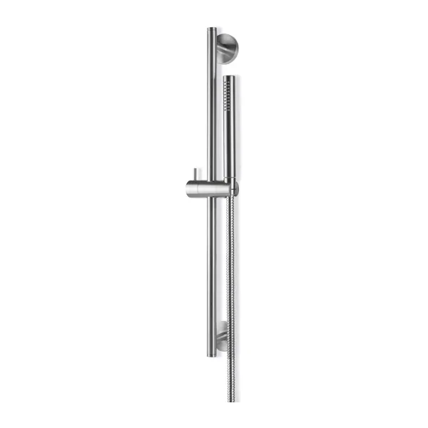 Shower riser rail in stainless steel