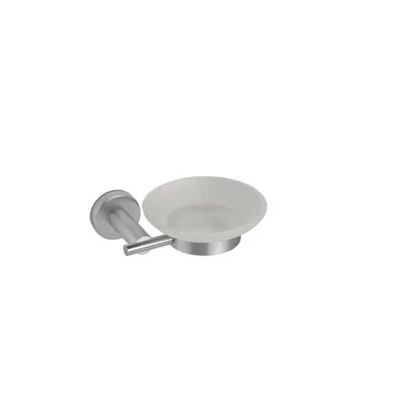 Stainless steel wall-mounted soap dish
