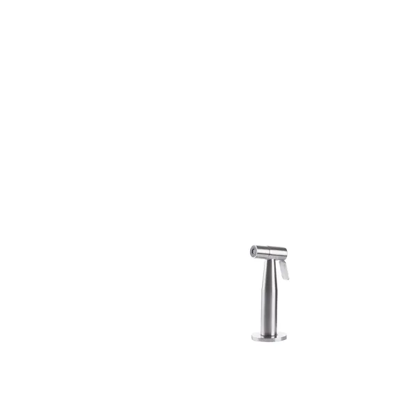 Dishwasher shower with stainless steel holder