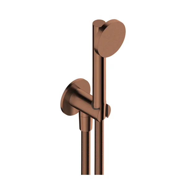 Exclusive shower kit in 316L stainless steel with 65 mm escutcheon