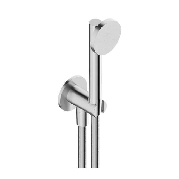 Exclusive shower kit in 316L stainless steel with 65 mm escutcheon