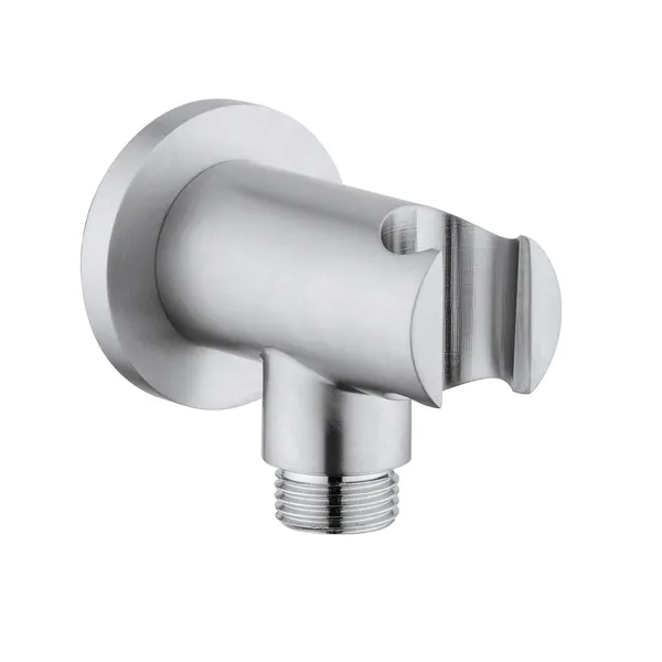 G1/2" round water inlet with fixed shower support in 316L stainless steel