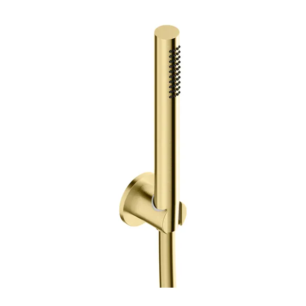 Shower kit: handset, hose and holder in 316L stainless steel