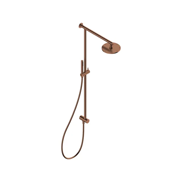 Shower column with 2-way diverter in stainless steel