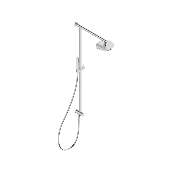 Shower column with 2-way diverter in stainless steel