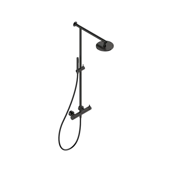 Shower column with riser rail in 316L stainless steel