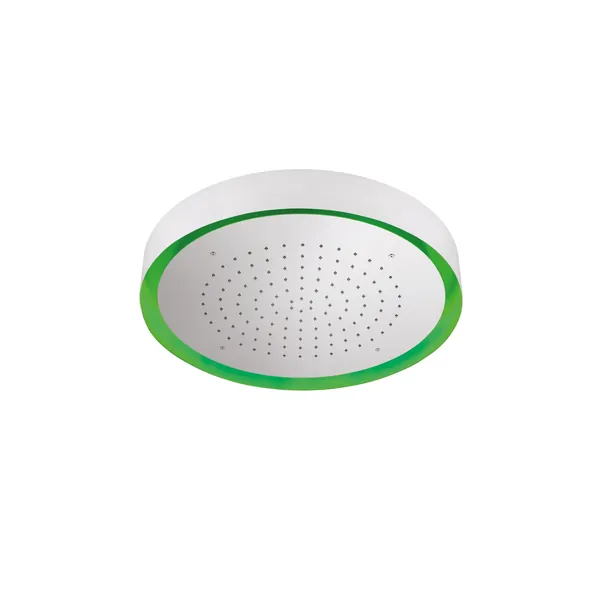 570 mm round ceiling shower head in stainless steel with LED