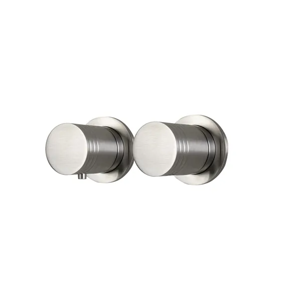 Concealed 2-way progressive mixer in 316L stainless steel