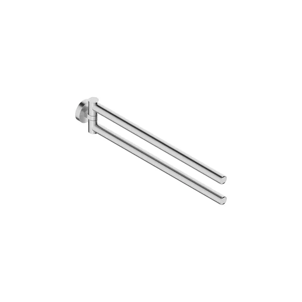 34 cm swivel towel rail in 316L stainless steel
