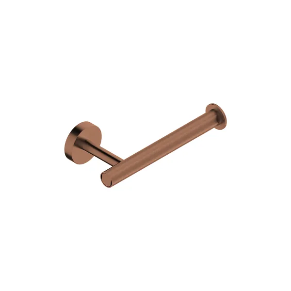 Single wall-mounted toilet roll holder in 316L stainless steel