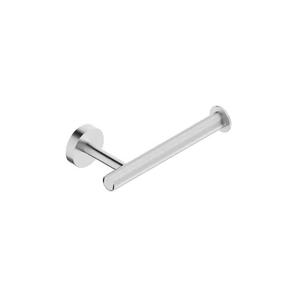 Single wall-mounted toilet roll holder in 316L stainless steel