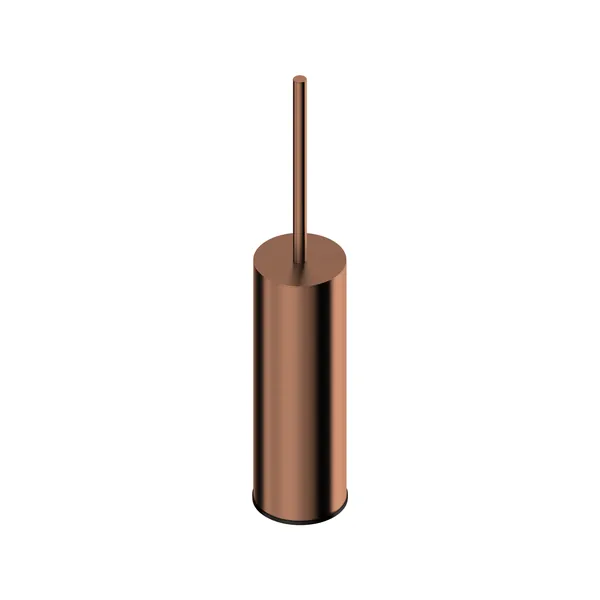 Freestanding designer toilet brush holder in 316L stainless steel