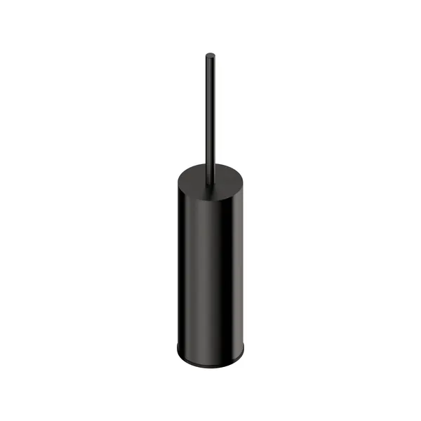 Freestanding designer toilet brush holder in 316L stainless steel