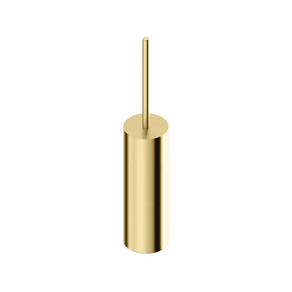 Freestanding designer toilet brush holder in 316L stainless steel