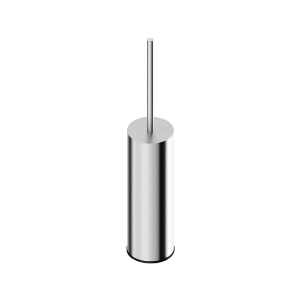 Freestanding designer toilet brush holder in 316L stainless steel