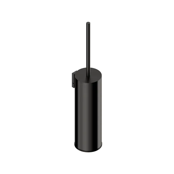Wall-mounted toilet brush holder in 316L stainless steel
