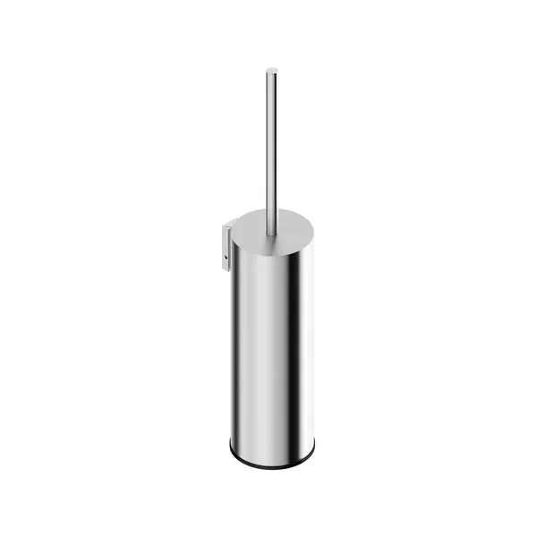 Wall-mounted toilet brush holder in 316L stainless steel