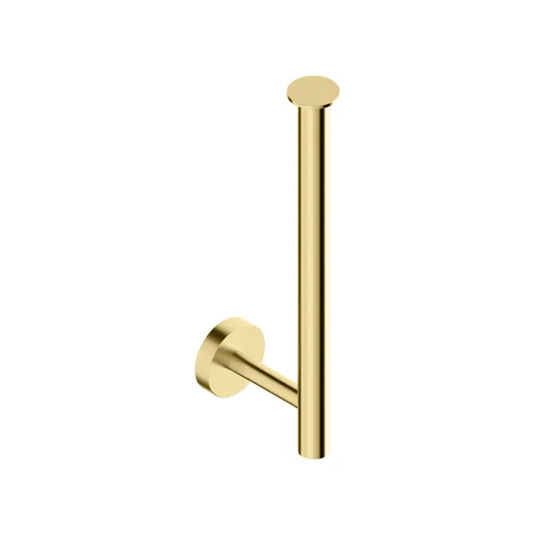 Double vertical wall-mounted toilet roll holder in 316L stainless steel