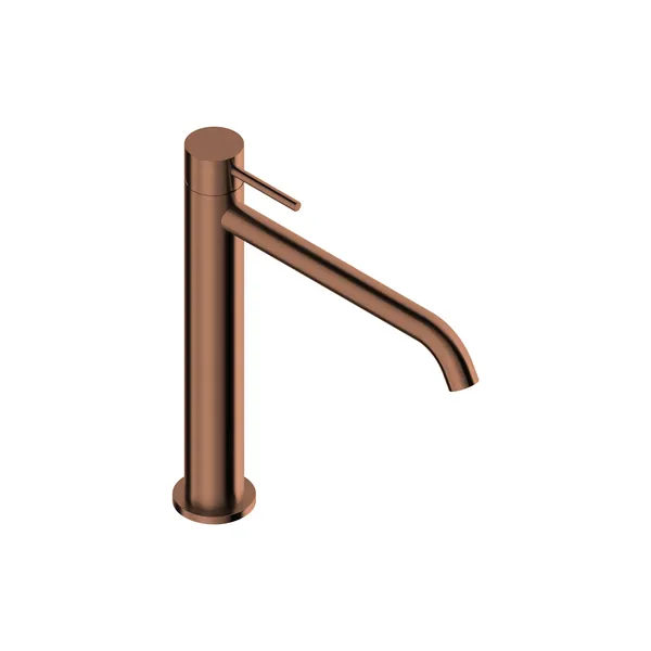 228 mm tall basin mixer tap in 316L stainless steel