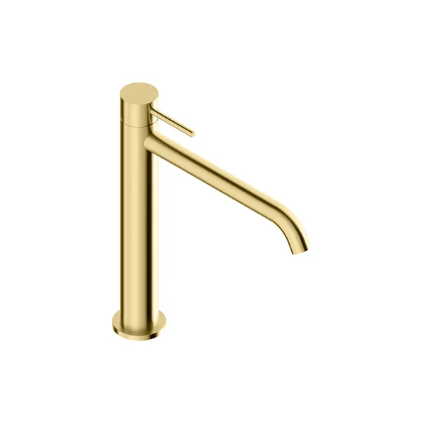 228 mm tall basin mixer tap in 316L stainless steel