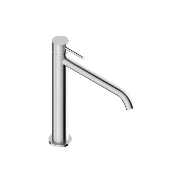 228 mm tall basin mixer tap in 316L stainless steel