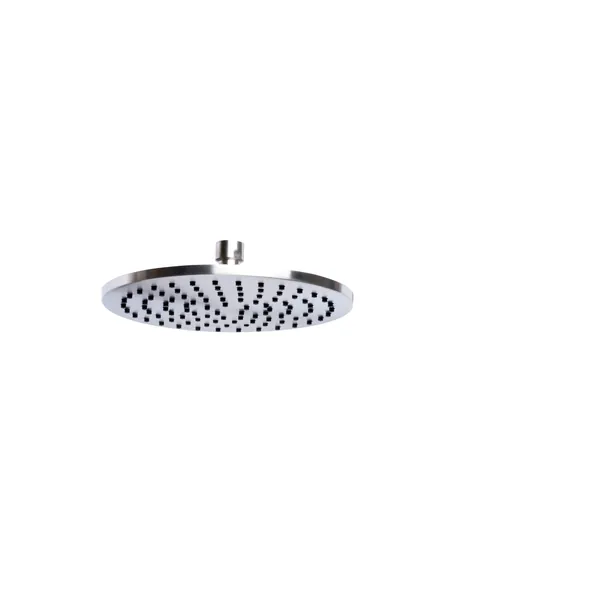 Round shower head, 25 cm diameter, in 316L stainless steel