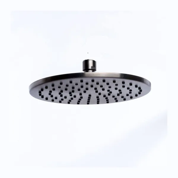 Round shower head, 25 cm diameter, in 316L stainless steel