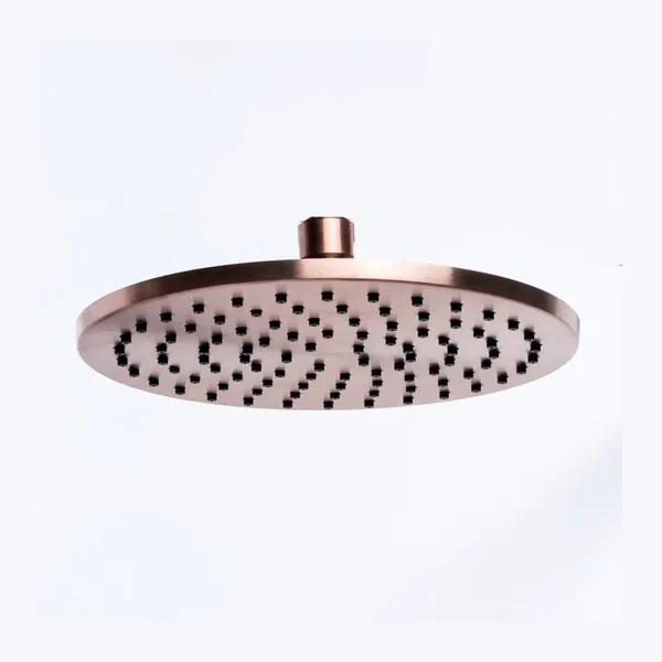 Round shower head, 25 cm diameter, in 316L stainless steel