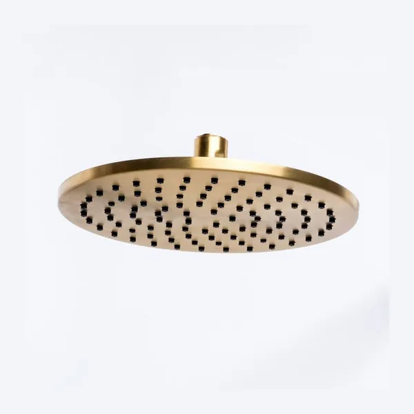 Round shower head, 25 cm diameter, in 316L stainless steel