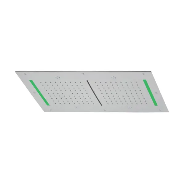 700 x 400 mm recessed shower head in stainless steel