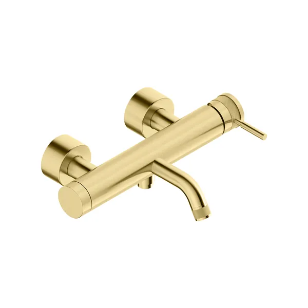 Single lever bath mixer in 316L stainless steel