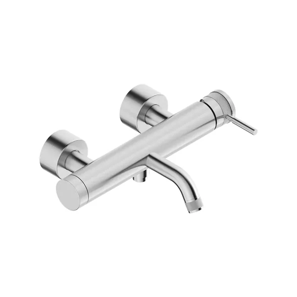 Single lever bath mixer in 316L stainless steel