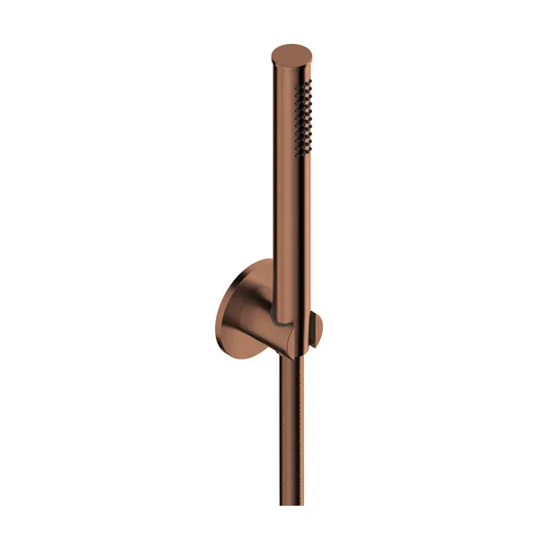 Shower set in 316L stainless steel with shower holder.