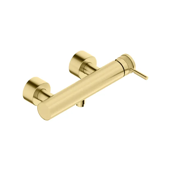 Single lever shower mixer for exposed fitting in 316L stainless steel