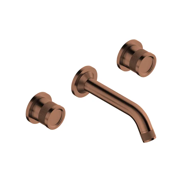 Recessed 3-hole washbasin mixer with 16 cm long spout