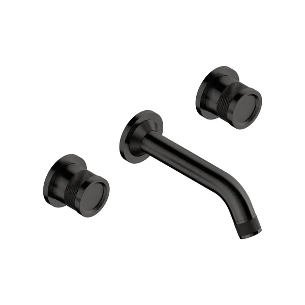 Recessed 3-hole washbasin mixer with 16 cm long spout