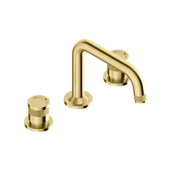 3-hole basin mixer with low spout