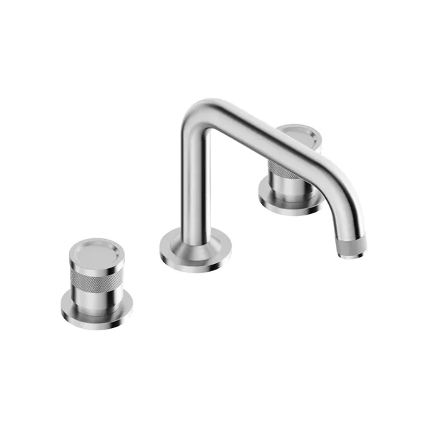 3-hole basin mixer with low spout