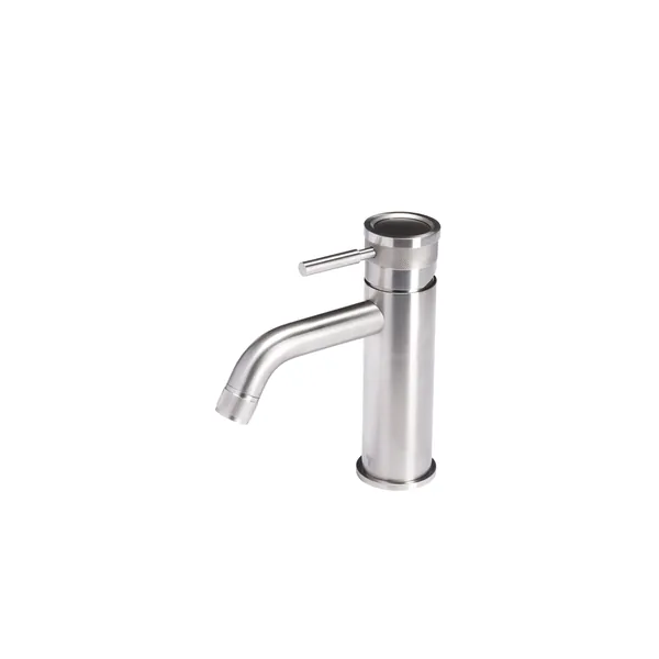 Washbasin mixer in 316L stainless steel without drain