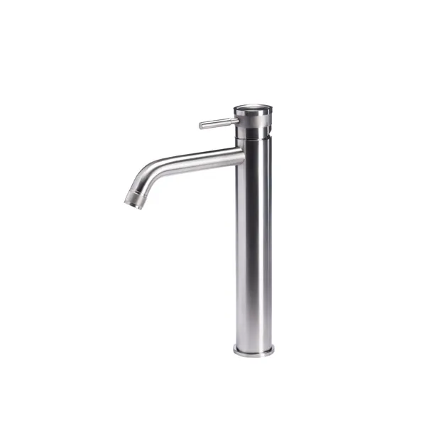 High washbasin mixer in 316L stainless steel