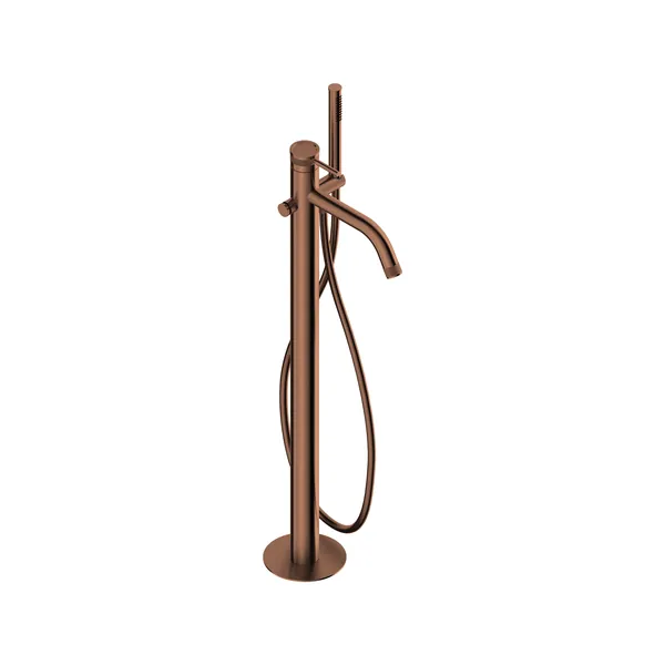 Single lever bath mixer in 316L stainless steel