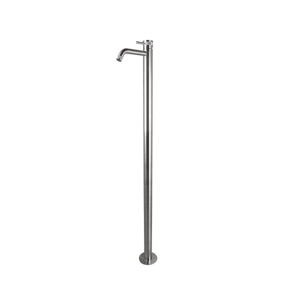 Floor-standing washbasin mixer in 316L stainless steel