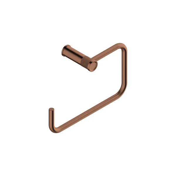 Ring-shaped towel rail in 316L stainless steel