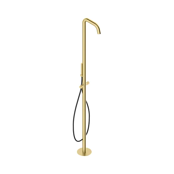Floor-standing shower column in 316L stainless steel