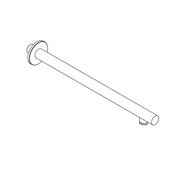 Terme 350 mm Horizontal Wall Arm for Fixed Shower Heads