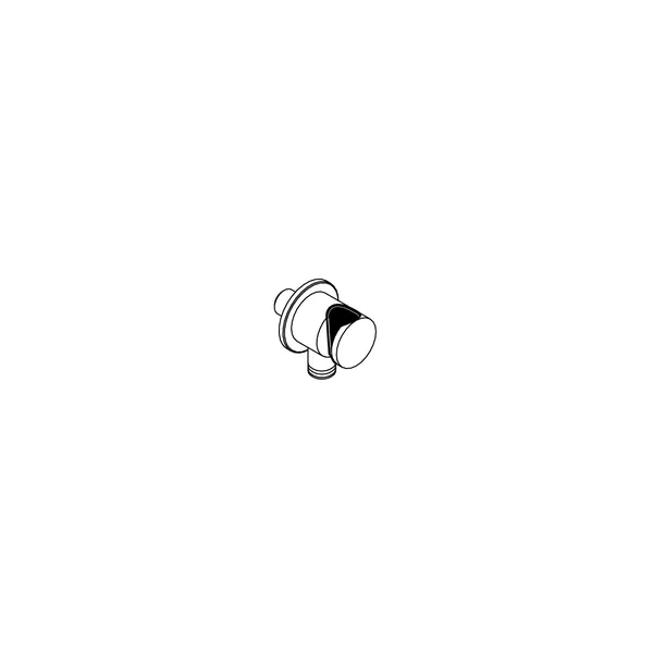 Water connection with hand shower support_plastic gasket
