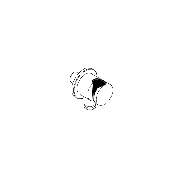 Water connection with hand shower support_plastic gasket
