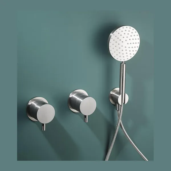 Portata Wall Mounted Shower Set with Hand Shower and Diverter