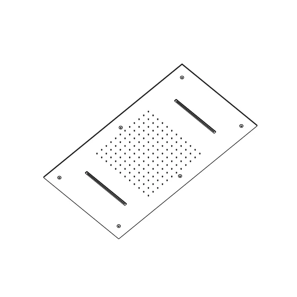 Terme 700 x 380 mm Ceiling Mounted Rainfall Shower Head