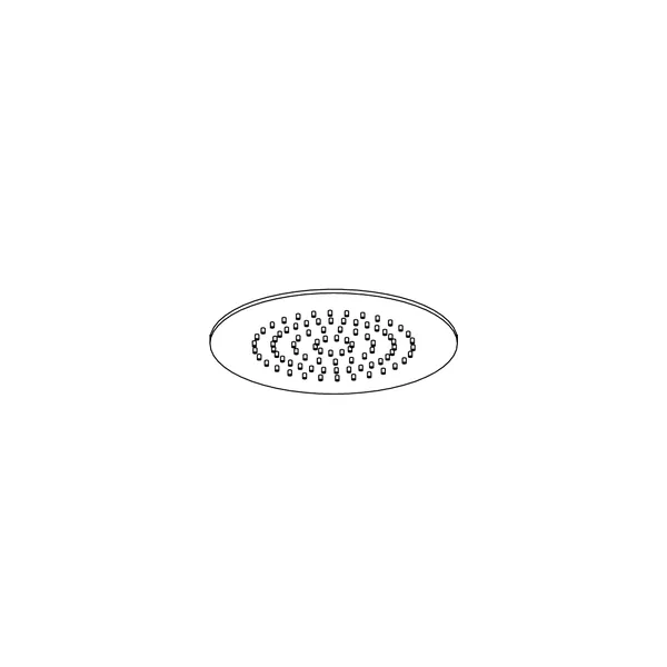 Terme 250 mm Tilting Shower Head for Arm or Riser